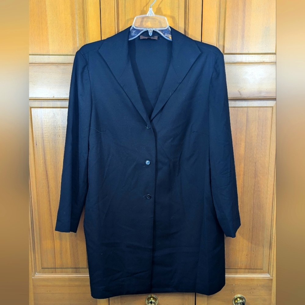 Lightweight black Han Feng wool jacket